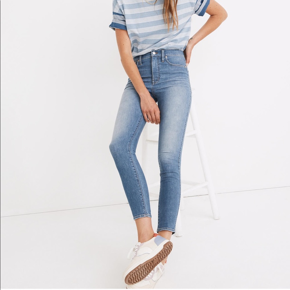 Madewell 10" High-Rise Skinny Crop Jeans